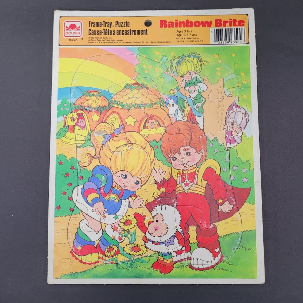 Vintage 1983 Rainbow Brite tray puzzle